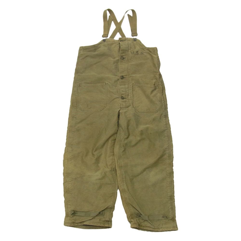 ネイビーデパートメント TALON ZIP vintage N-1 ヴィンテージ デッキ パンツ カーキ系 M【中古】