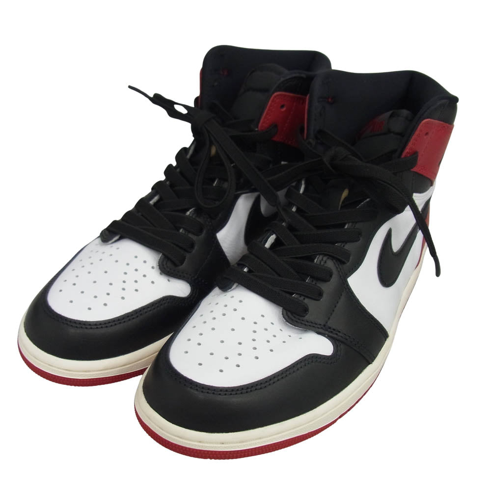 NIKE ナイキ DZ5485-106 Air Jordan 1 Retro High OG Black Toe Reimagined エアジョーダン1 レトロ ハイ OG ブラックトゥリイマジンド スニーカー レッド系 ブラック系 28cm【美品】【中古】