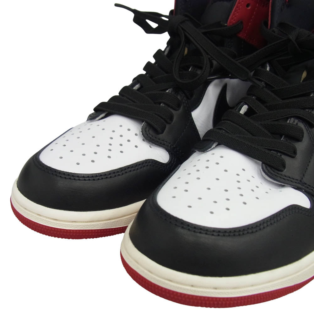 NIKE ナイキ DZ5485-106 Air Jordan 1 Retro High OG Black Toe Reimagined エアジョーダン1 レトロ ハイ OG ブラックトゥリイマジンド スニーカー レッド系 ブラック系 28cm【美品】【中古】