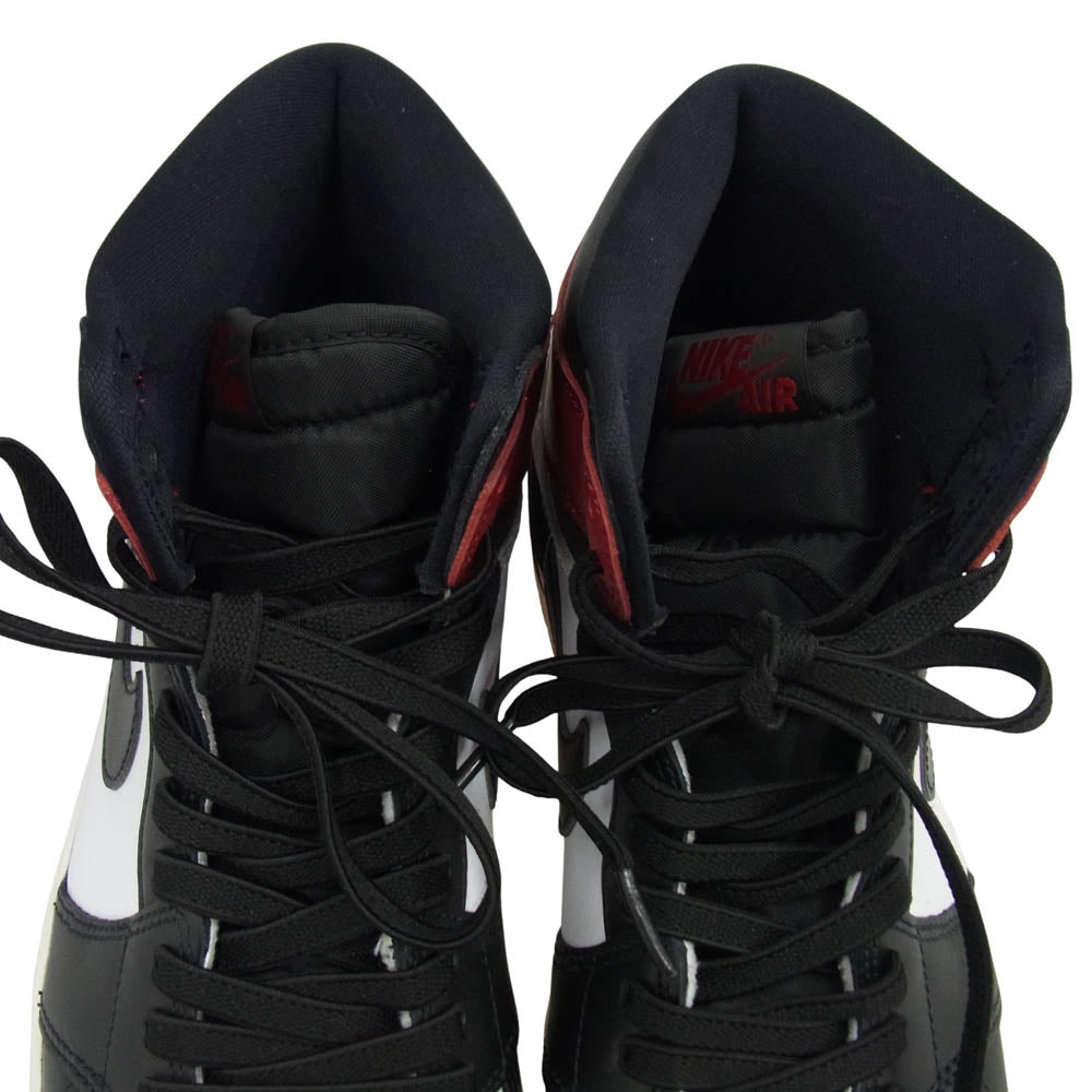 NIKE ナイキ DZ5485-106 Air Jordan 1 Retro High OG Black Toe Reimagined エアジョーダン1 レトロ ハイ OG ブラックトゥリイマジンド スニーカー レッド系 ブラック系 28cm【美品】【中古】