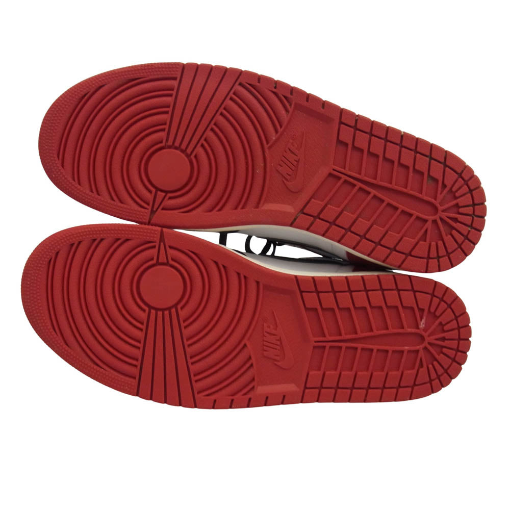 NIKE ナイキ DZ5485-106 Air Jordan 1 Retro High OG Black Toe Reimagined エアジョーダン1 レトロ ハイ OG ブラックトゥリイマジンド スニーカー レッド系 ブラック系 28cm【美品】【中古】