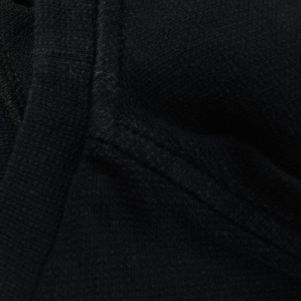 MONCLER モンクレール 22AW H20918D00005 ロゴワッペン ワッフル サーマル 長袖Tシャツ ブラック系 L【中古】