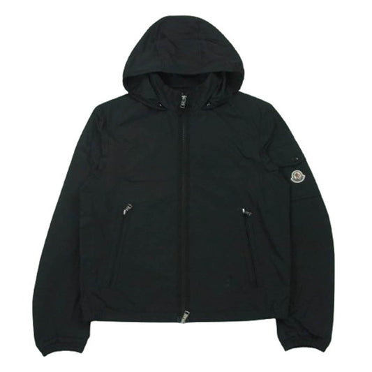 MONCLER モンクレール G10911A74700 54A91 BRIZE GIUBBOTTO ロゴワッペン テクニカルサテン ジップ ジャケット ダークグレー系 2【中古】