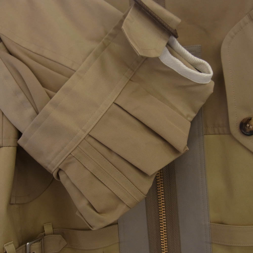 JUNYA WATANABE COMME des GARCONS ジュンヤワタナベコムデギャルソン 20SS JE-O029 PATCHWORK TRENCH COAT パッチワーク トレンチ コート ベージュ系 XS【美品】【中古】