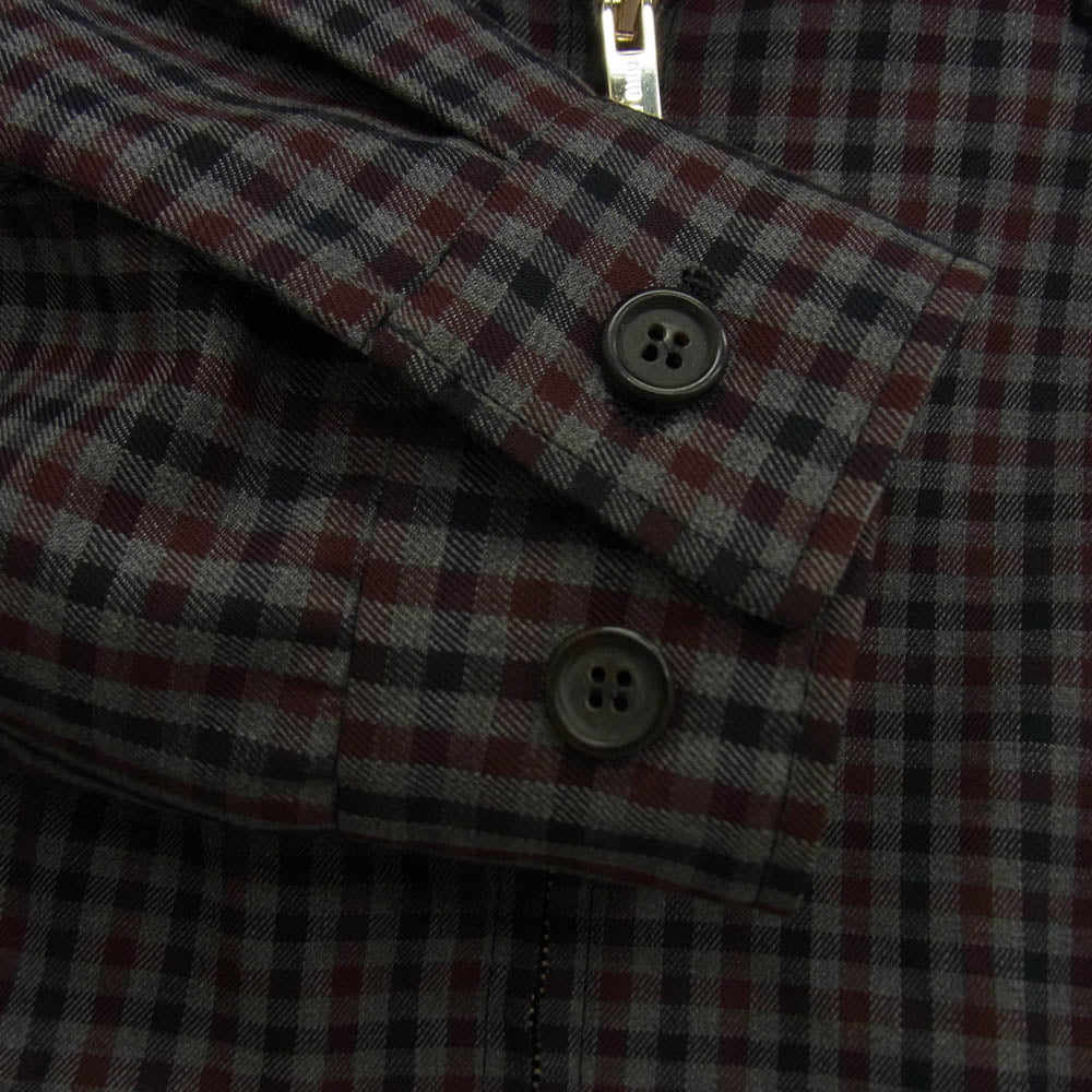 MIUMIU ミュウミュウ MK852 S231 13JH ロゴ クロップド ギンガムチェック ブルゾン ジャケット マルチカラー系 36【美品】【中古】