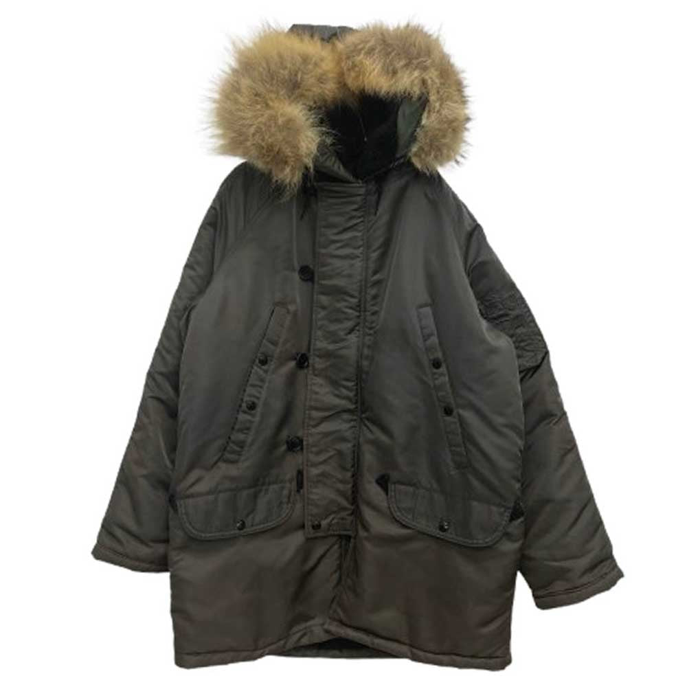 SPIEWAK スピーワック MIL-J-3786J N-3B ナイロンツイル 中綿 フライト ジャケット カーキ系 40【中古】