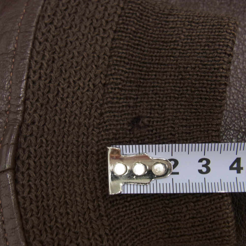 ウィリスアンドガイガー VINTAGE ヴィンテージ US.NAVY G-1 襟ボア フライト レザー ブルゾン ジャケット ブラウン系 38【中古】