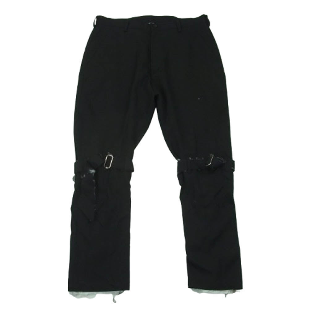 sulvam サルバム S0-P52-100 Classic bandage pants クラシック ウール ギャバジン ボンテージ パンツ ブラック系 L【中古】
