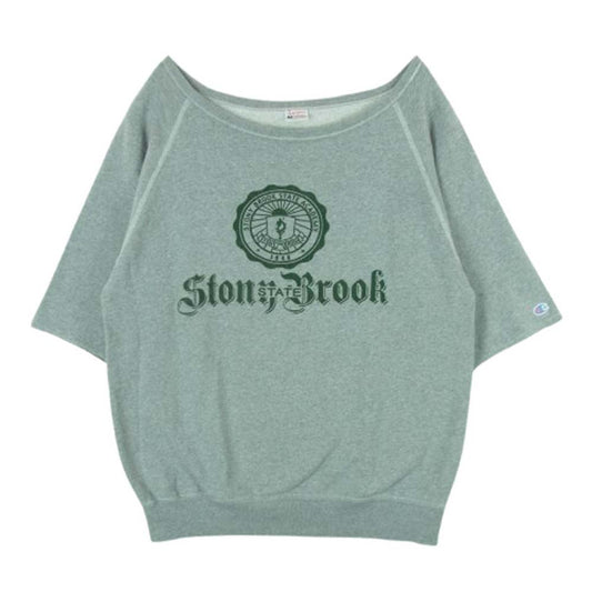 Champion チャンピオン CW-Y003 復刻ランタグ 半袖 スウェット トレーナー コットン 中国製 グレー系 L 42 - 44【中古】