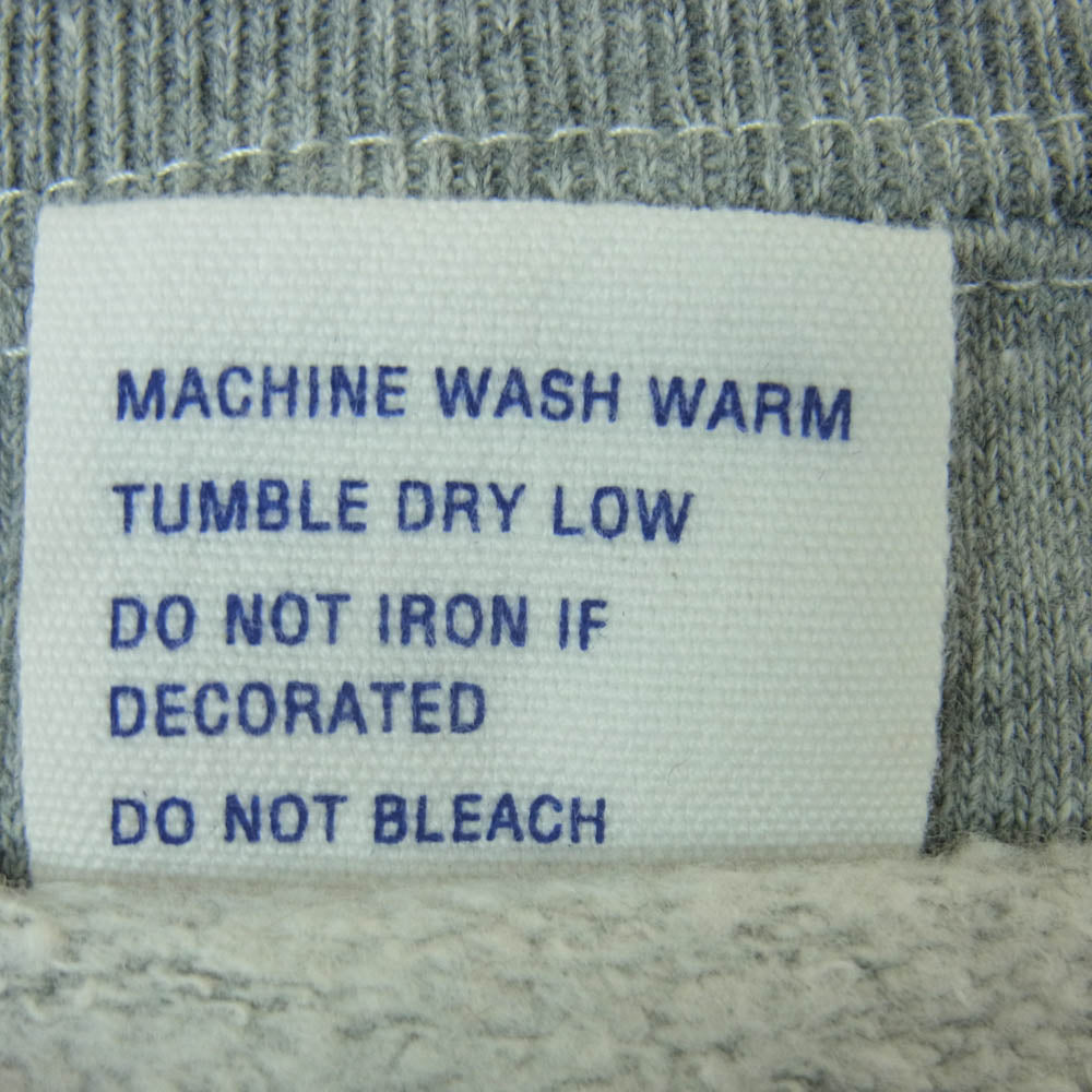 Champion チャンピオン CW-Y003 復刻ランタグ 半袖 スウェット トレーナー コットン 中国製 グレー系 L 42 - 44【中古】