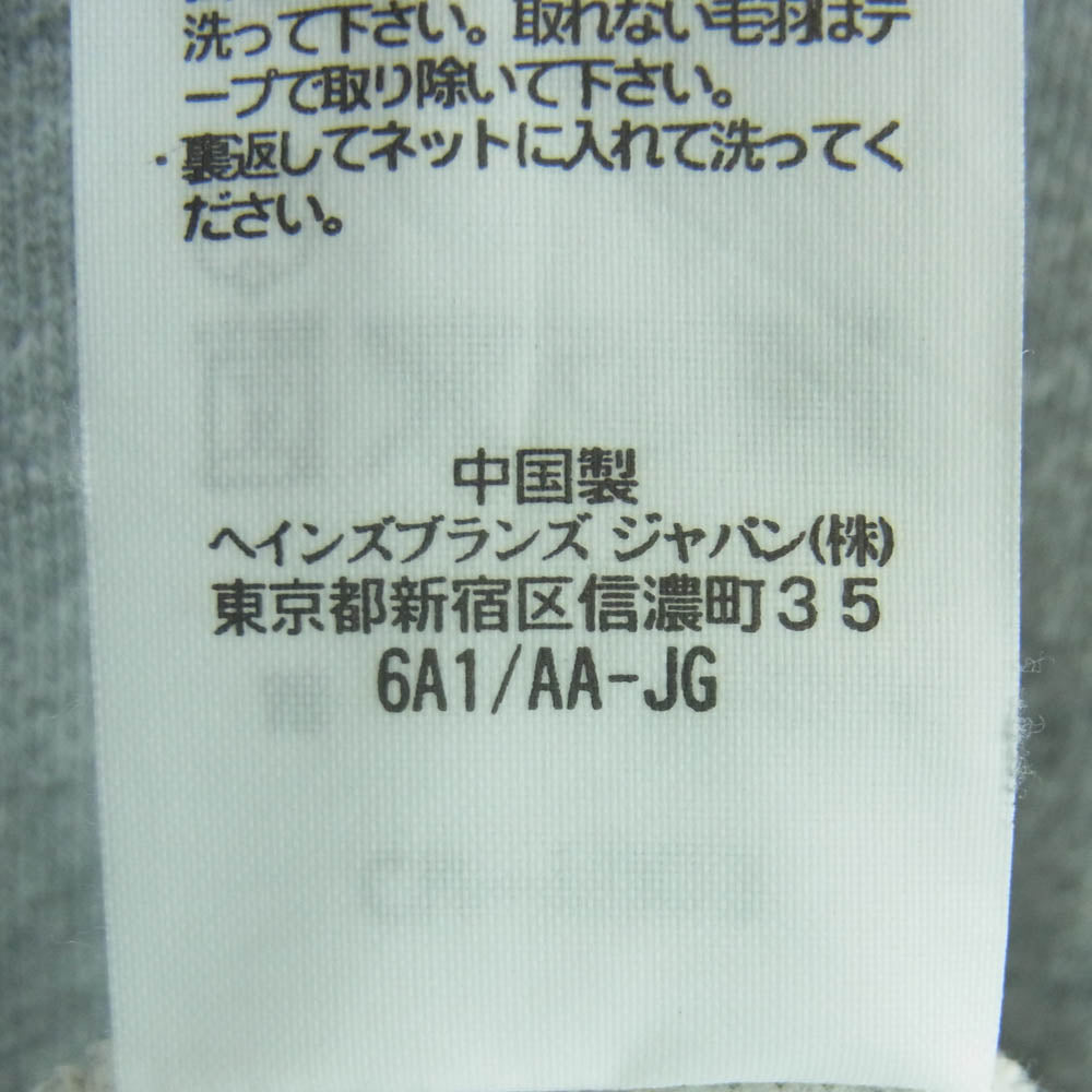 Champion チャンピオン CW-Y003 復刻ランタグ 半袖 スウェット トレーナー コットン 中国製 グレー系 L 42 - 44【中古】