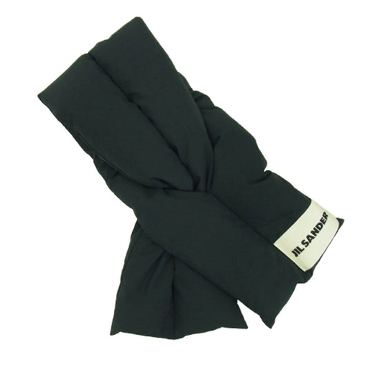 JIL SANDER+ ジルサンダープラス JPPP590294 WP44090092 DOWN SCARF パフ ダウン マフラー スカーフ ネイビー系【中古】