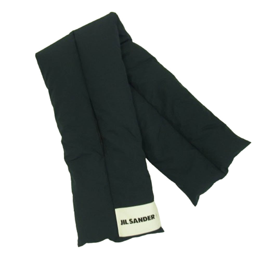 JIL SANDER+ ジルサンダープラス JPPP590294 WP44090092 DOWN SCARF パフ ダウン マフラー スカーフ ネイビー系【中古】