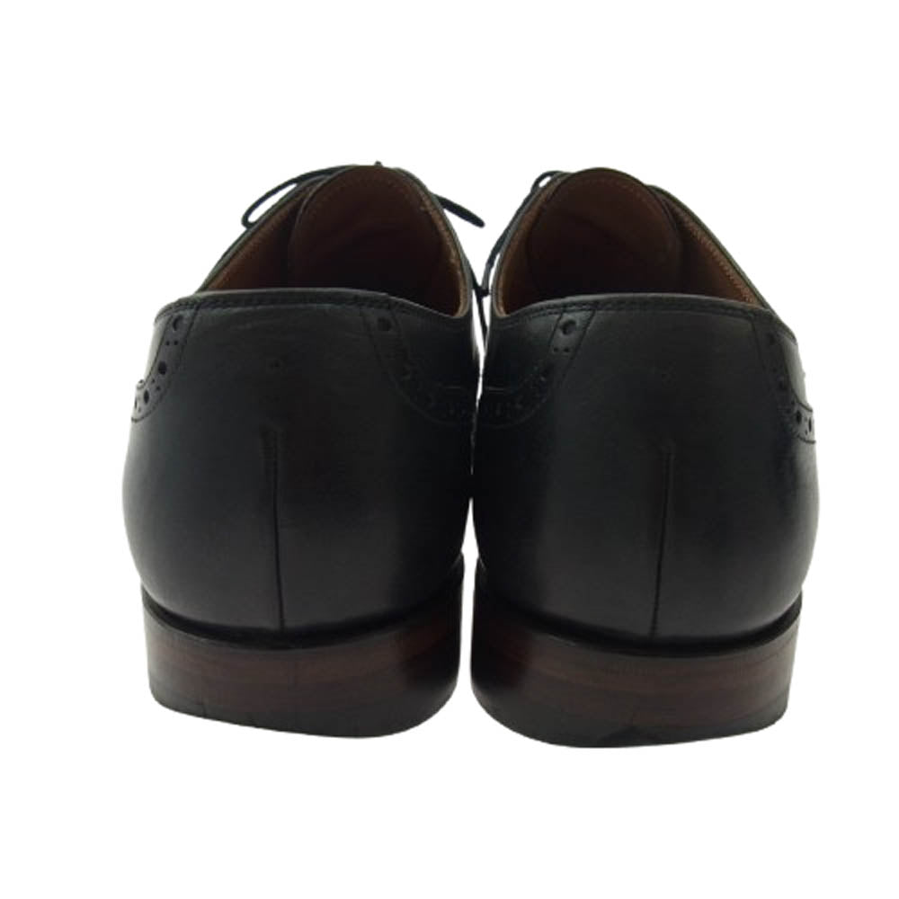 スコッチグレイン H-9041 ウィングチップ レザーシューズ ブラック系 25cm【中古】