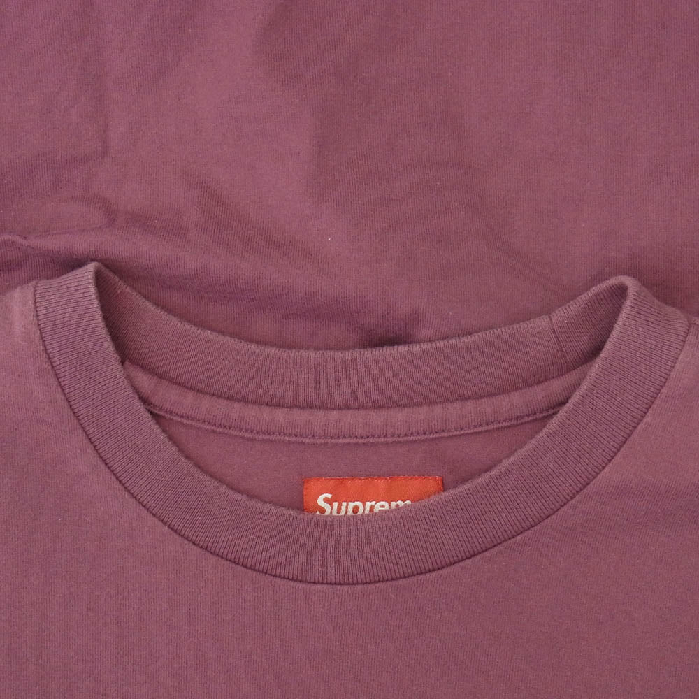 Supreme シュプリーム Small Box Logo Tee スモールボックスロゴ クルーネック Tシャツ 半袖カットソー ワインレッド系 S【中古】