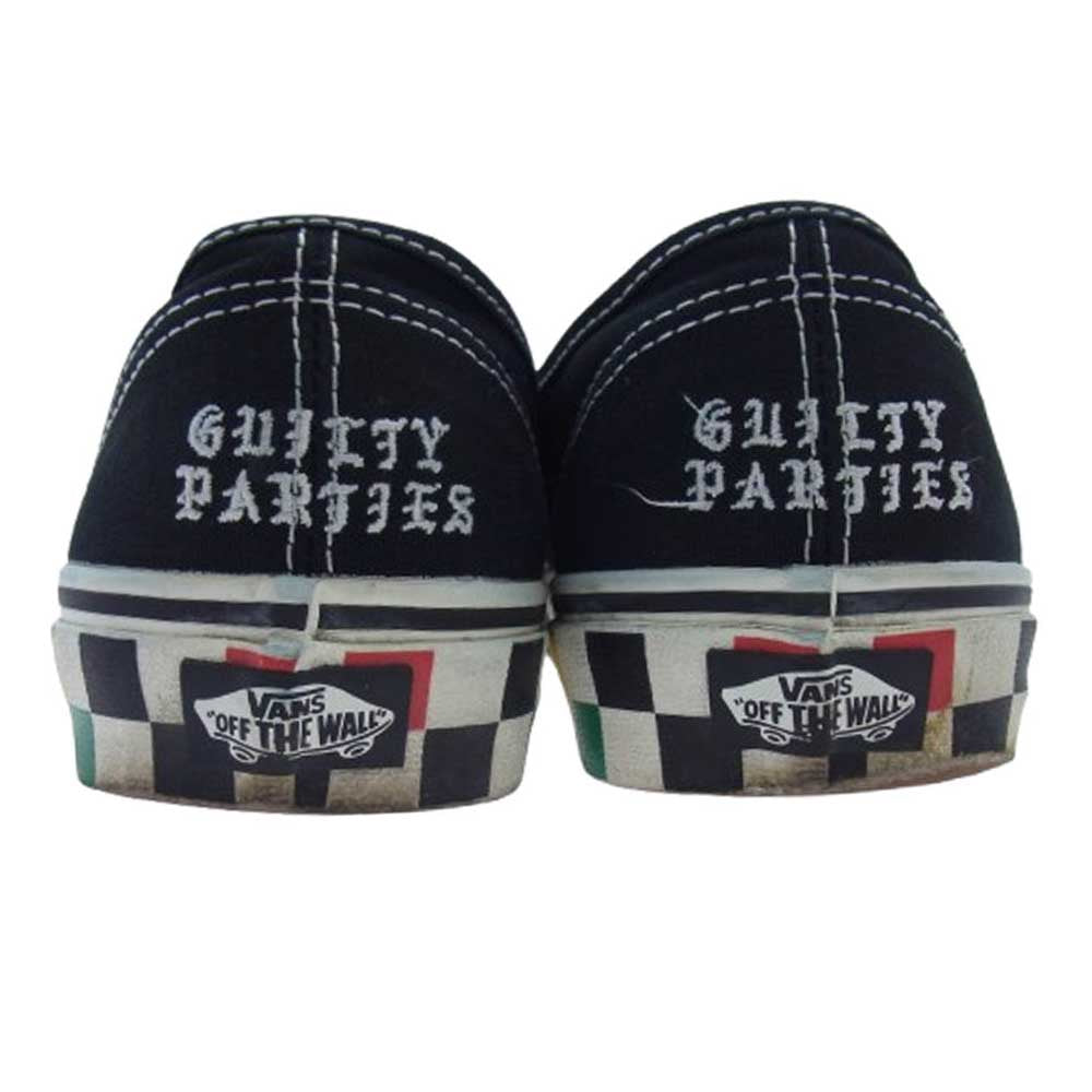 WACKO MARIA ワコマリア 24AW 721278 × VANS バンズ Authentic Canvasオーセンティック キャンバス ローカット スニーカー ブラック系 26.5cm【中古】