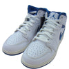 NIKE ナイキ FN7432-141 AIR JORDAN 1 MID SE GS エアジョーダン 1 ミッド スニーカー ホワイト系 ライトブルー系 24cm【極上美品】【中古】