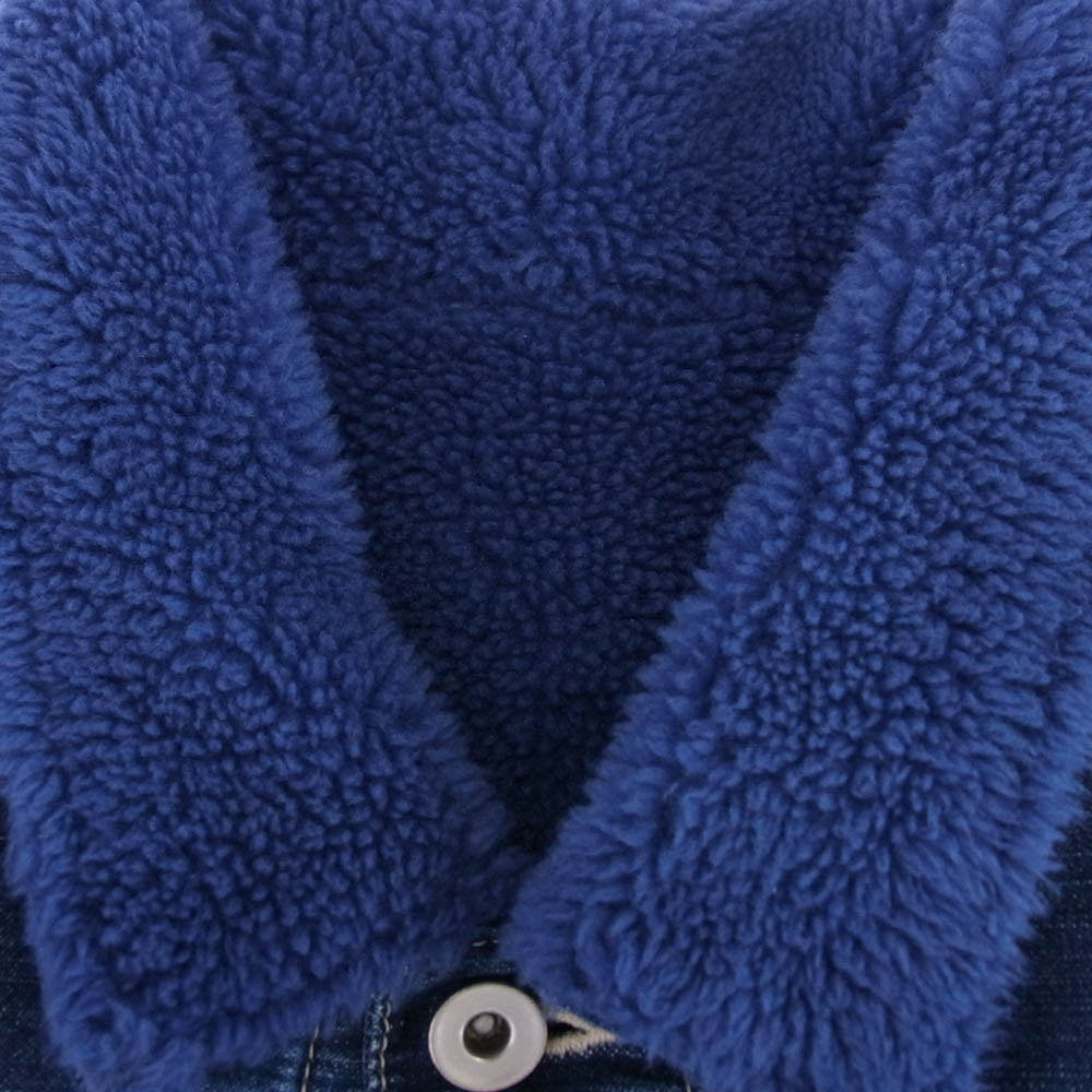 PORTER CLASSIC ポータークラシック PC-005-2434 STEINBECK DENIM BOA JACKET スタインベック ボア デニム ジャケット インディゴブルー系 XL【美品】【中古】