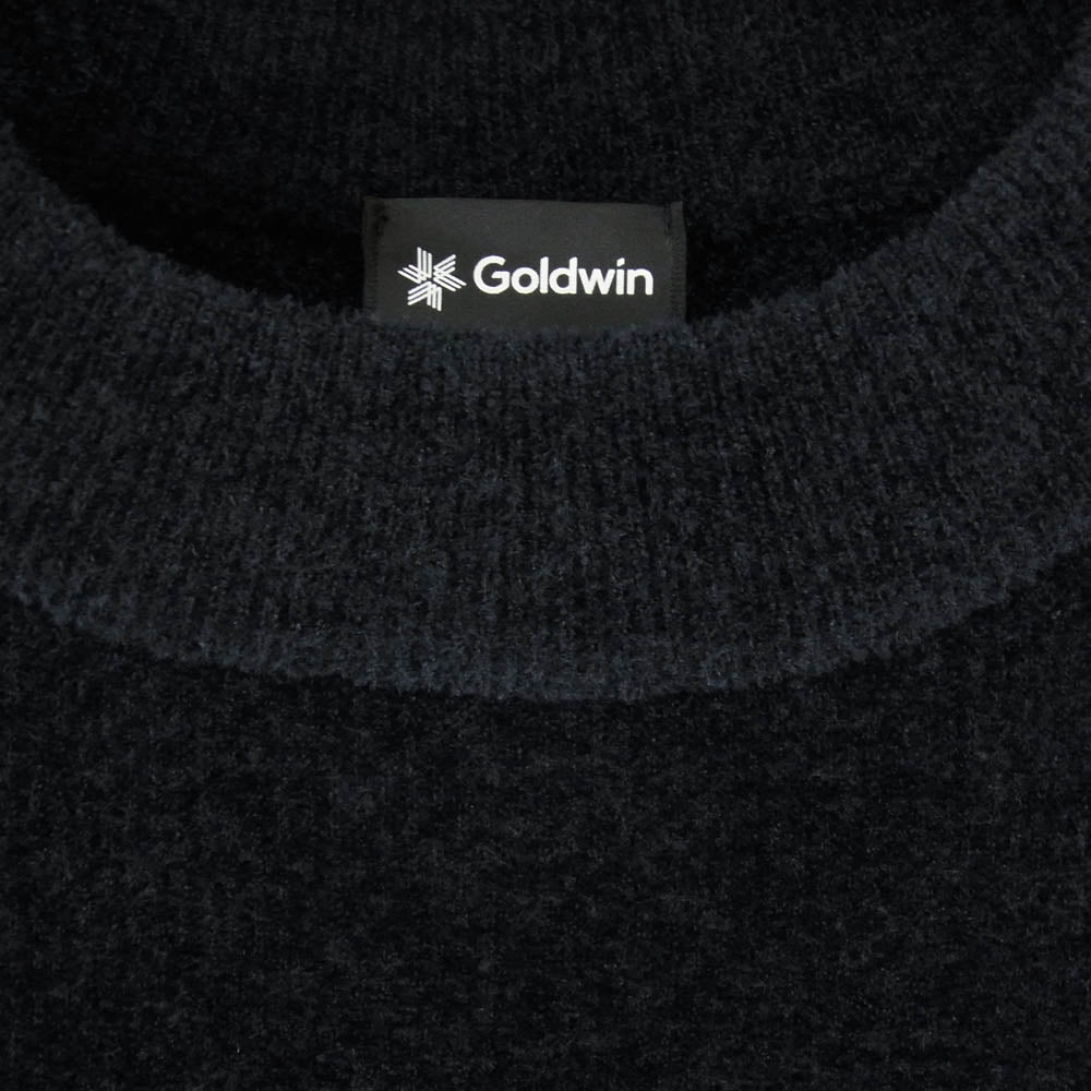 Goldwin ゴールドウィン GM35301 メッシュ パイル クルーネック ニット ダークネイビー系 3【新古品】【未使用】【中古】