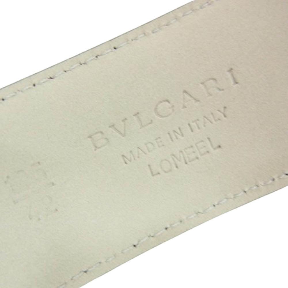 BVLGARI ブルガリ ラウンドロゴ バックル ベルト ブラック系【中古】
