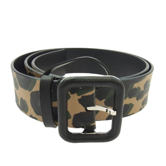 LOUIS VUITTON ルイ・ヴィトン MP112 レオパード 革 レザー ベルト マルチカラー系【中古】