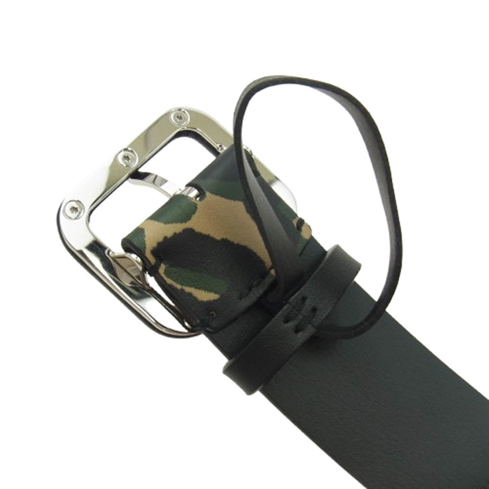 LOUIS VUITTON ルイ・ヴィトン MP112 レオパード 革 レザー ベルト マルチカラー系【中古】