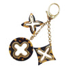 LOUIS VUITTON ルイ・ヴィトン M65844 ビジューサック アンソレンス バッグチャーム キーホルダー キーリング ゴールド系【中古】