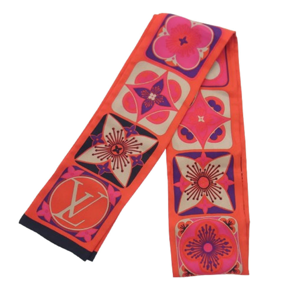 LOUIS VUITTON ルイ・ヴィトン M73085 バンドー ツイリー フラワー シルク レッド系【新古品】【未使用】【中古】