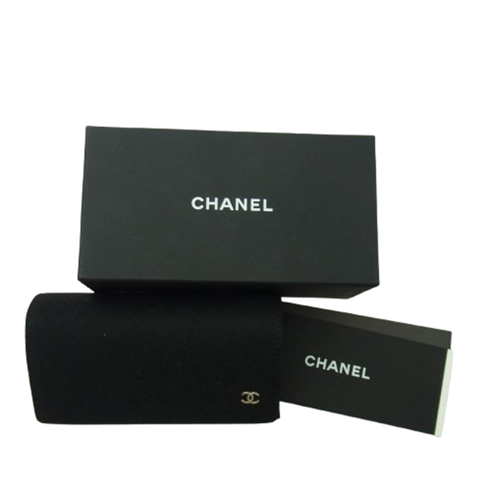 CHANEL シャネル ハートミラー ココマーク アイウェア サングラス ブラック系【新古品】【未使用】【中古】