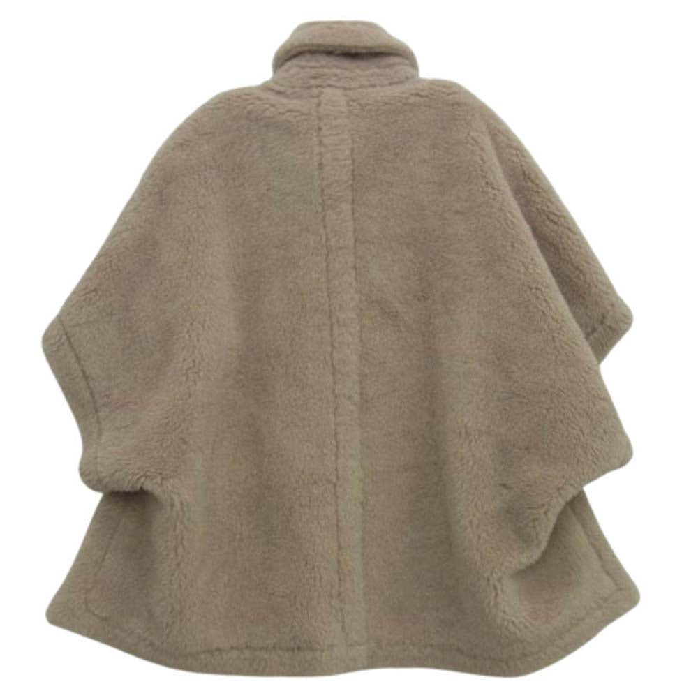 MAX MARA マックスマーラ TEBE テディベア ケープ ポンチョ ピンク系 52【極上美品】【中古】