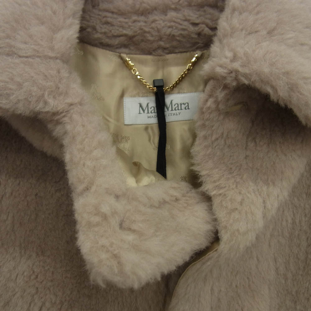 MAX MARA マックスマーラ TEBE テディベア ケープ ポンチョ ピンク系 52【極上美品】【中古】