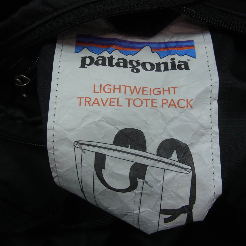 patagonia パタゴニア 48808 Lightweight Travel Tote Pack ライトウェイトトラベルトートパック ブラック系【中古】