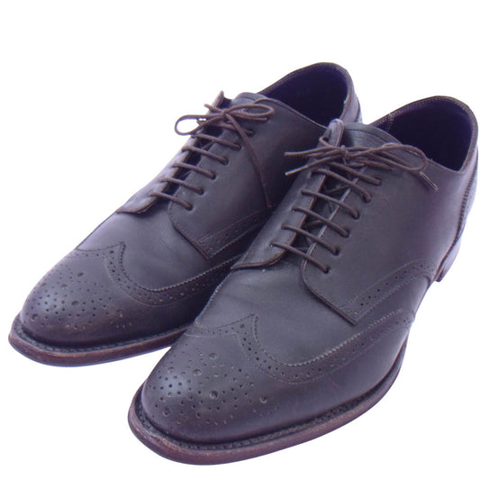 REGAL リーガル W932 ウィングチップ ビジネス シューズ ダークブラウン系 24.5【中古】