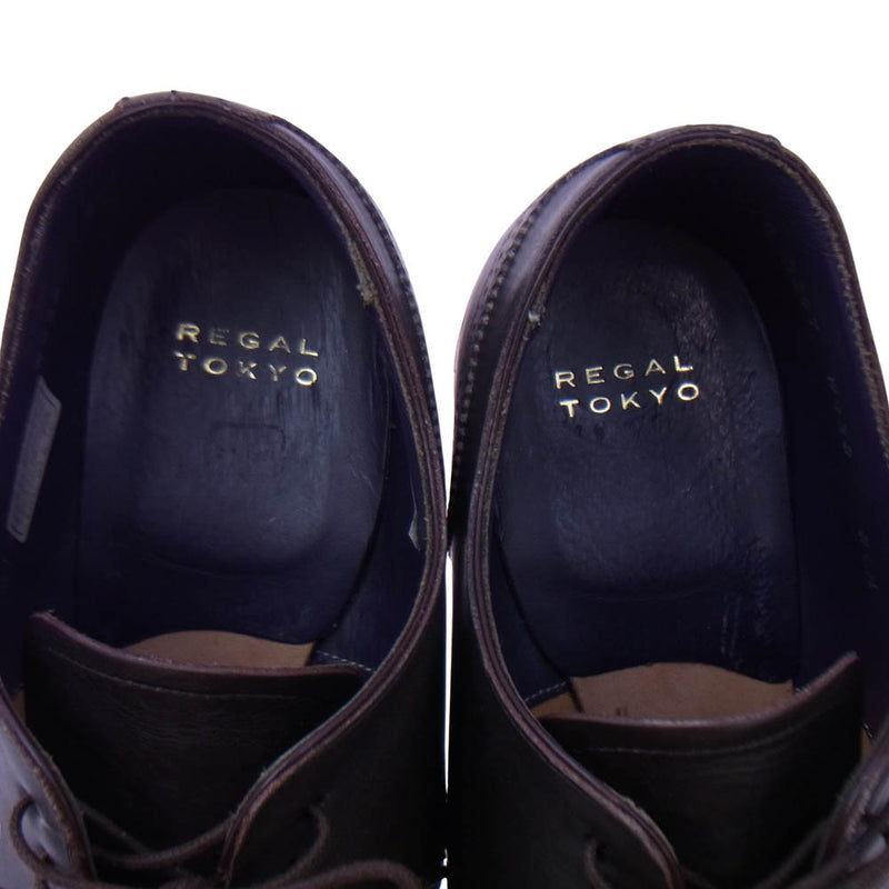 REGAL リーガル W932 ウィングチップ ビジネス シューズ ダーク