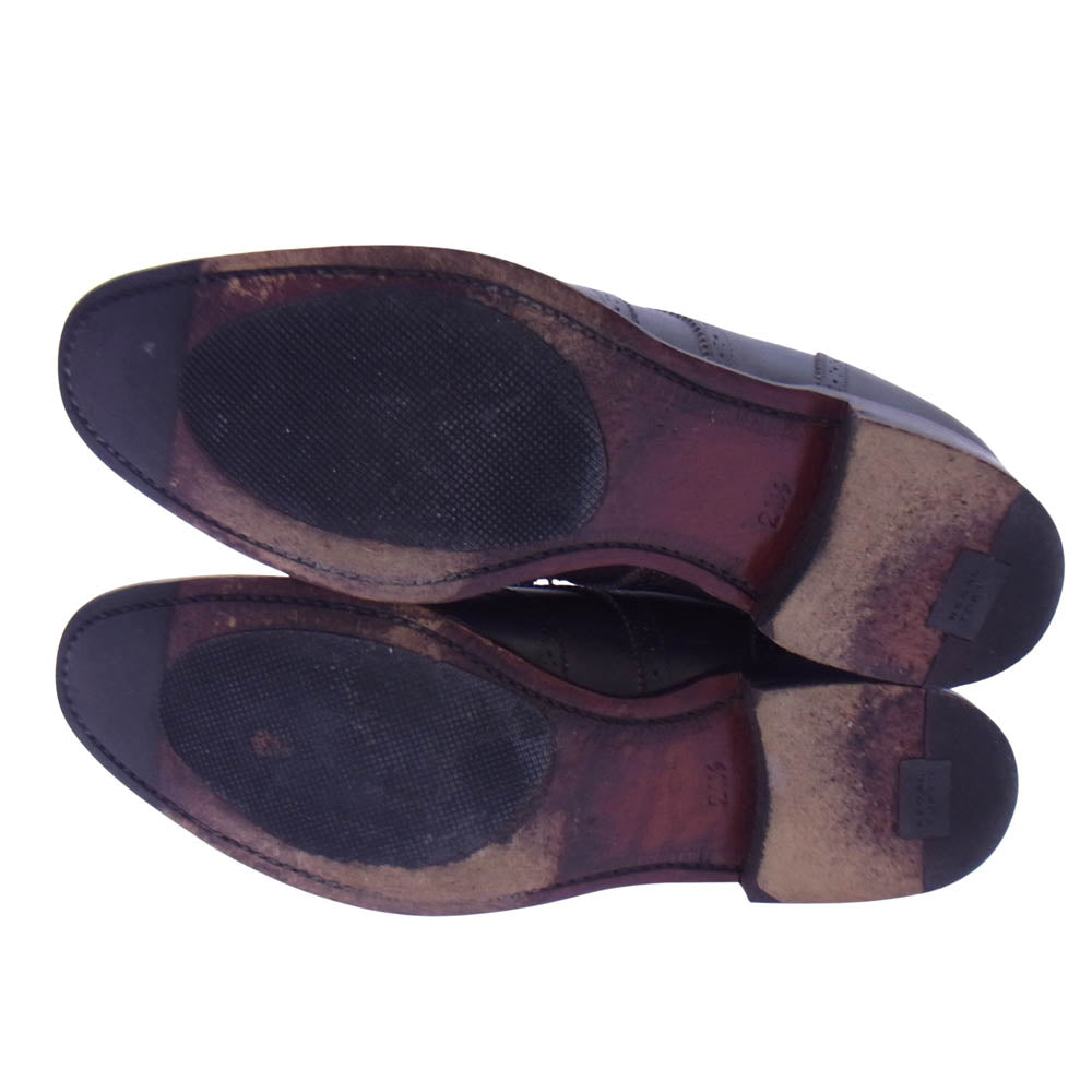 REGAL リーガル W932 ウィングチップ ビジネス シューズ ダークブラウン系 24.5【中古】