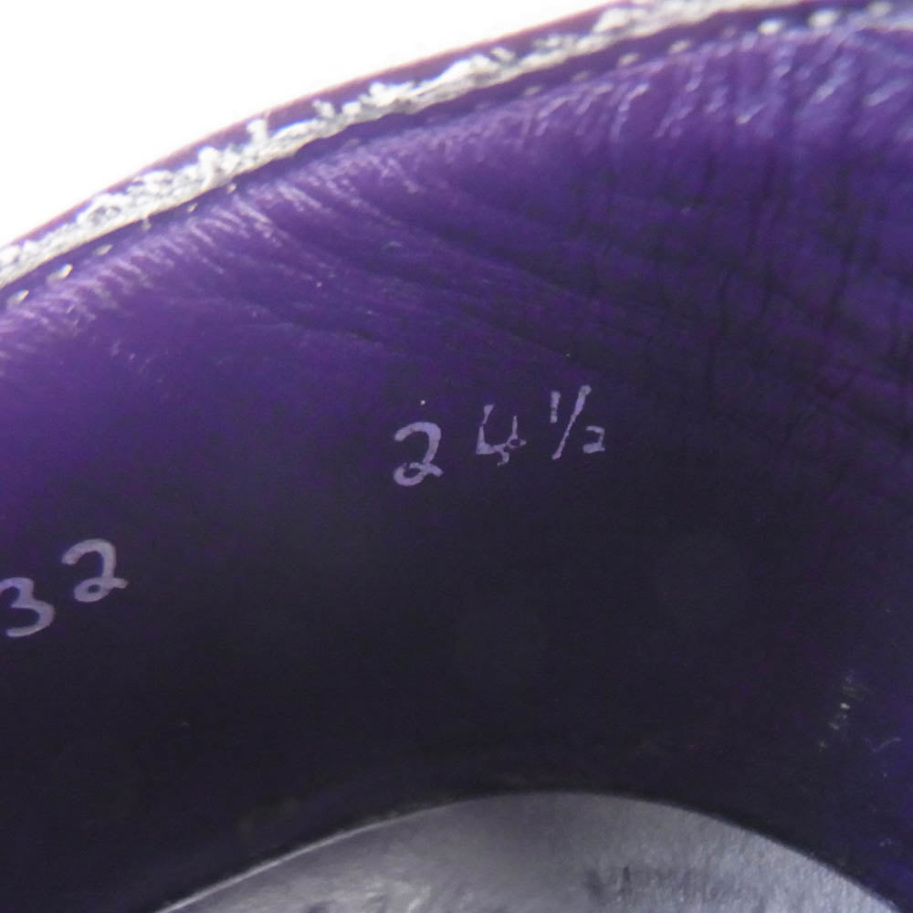 REGAL リーガル W932 ウィングチップ ビジネス シューズ ダークブラウン系 24.5【中古】