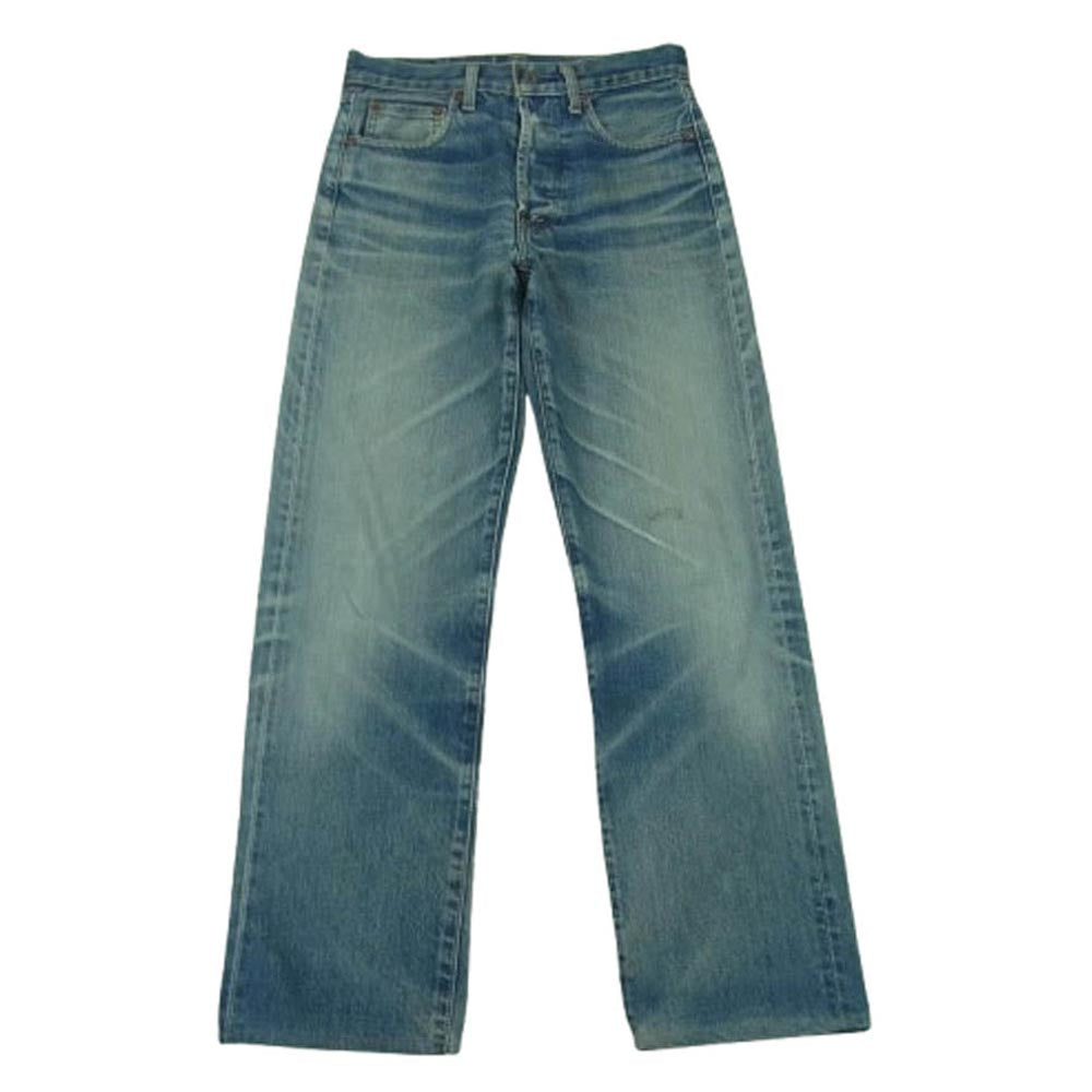 Levi's リーバイス 90s 701XX ボタンフライ デニム パンツ BIGE 赤耳 コットン 日本製 インディゴブルー系 W28 L34【中古】