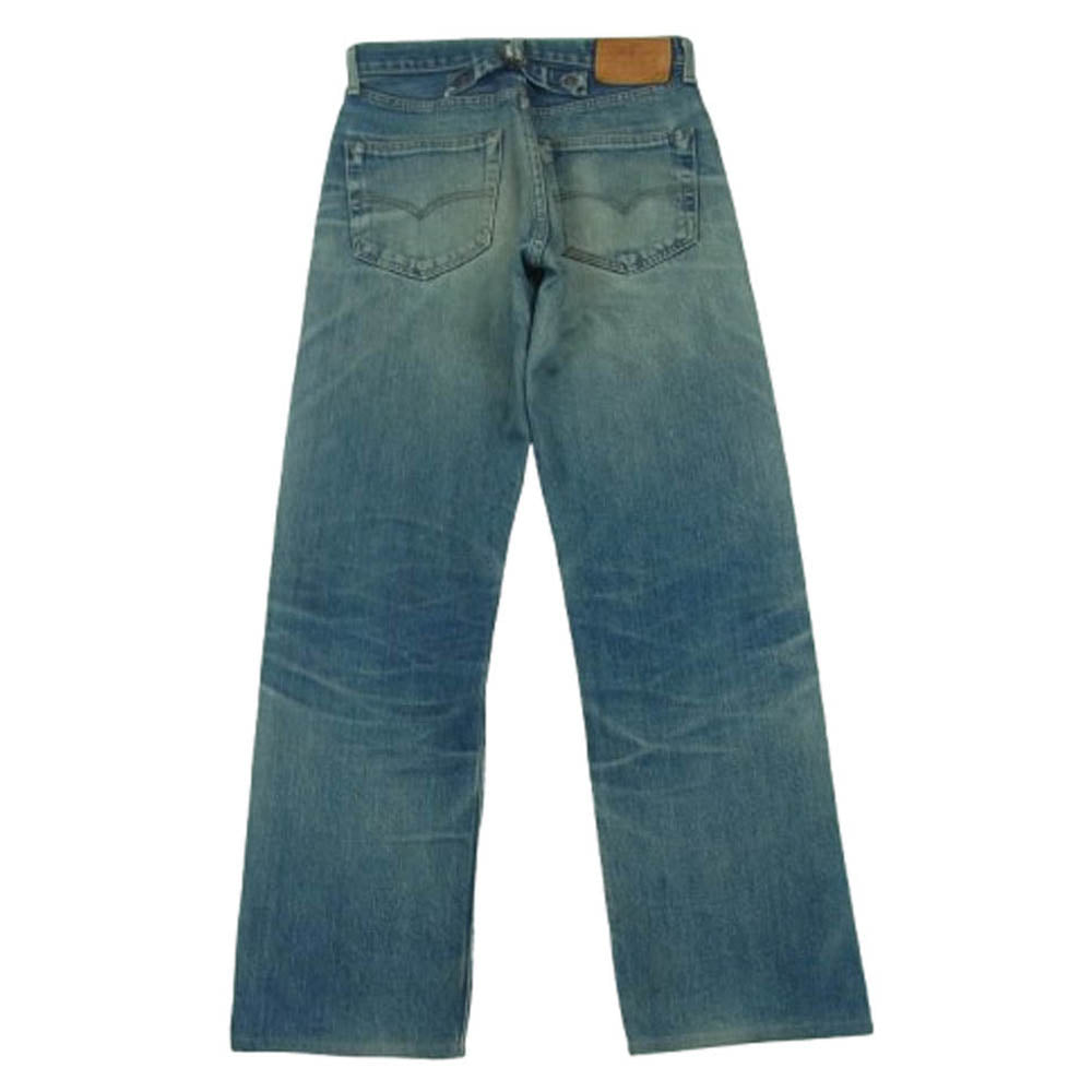Levi's リーバイス 90s 701XX ボタンフライ デニム パンツ BIGE 赤耳 コットン 日本製 インディゴブルー系 W28 L34【中古】