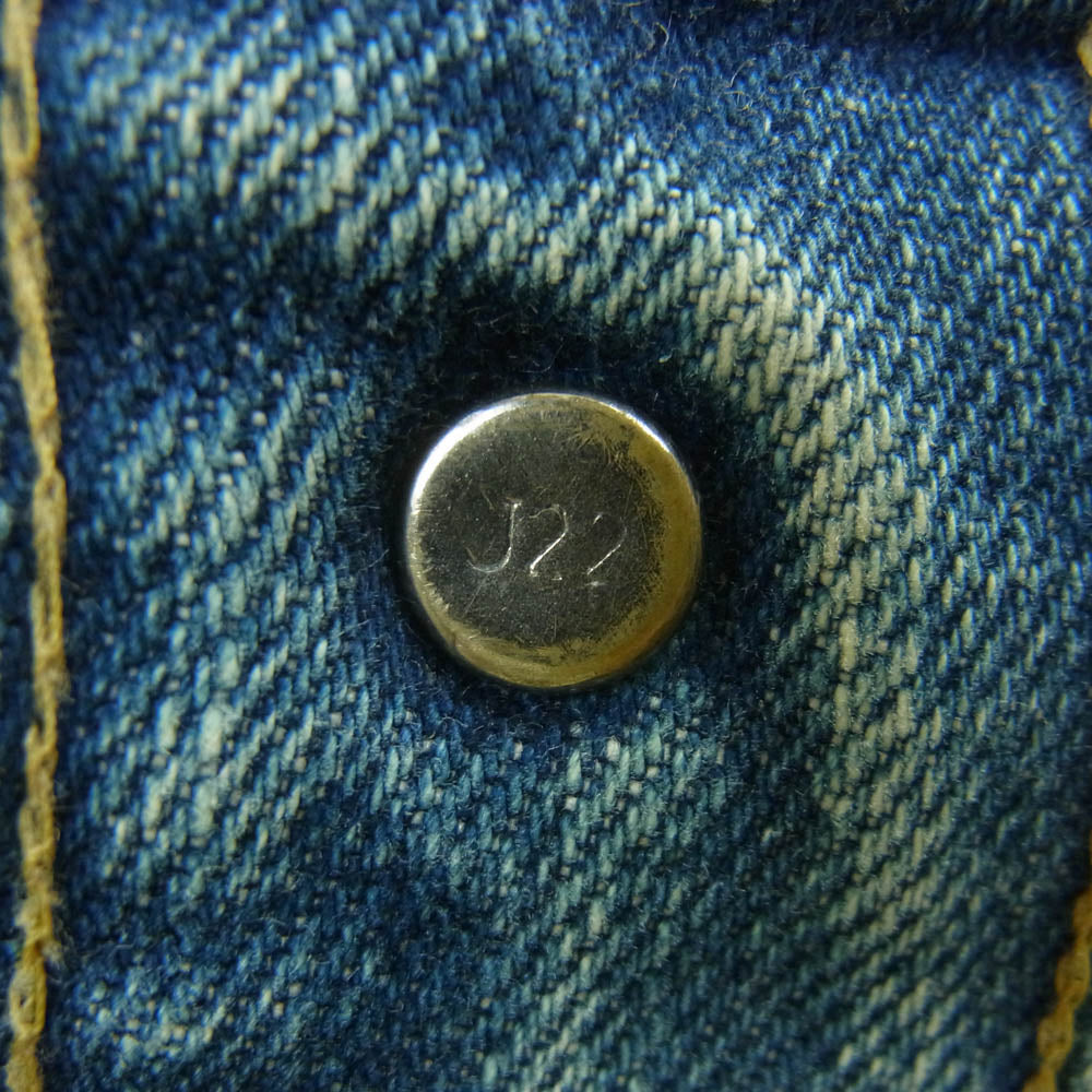 Levi's リーバイス 90s 701XX ボタンフライ デニム パンツ BIGE 赤耳 コットン 日本製 インディゴブルー系 W28 L34【中古】