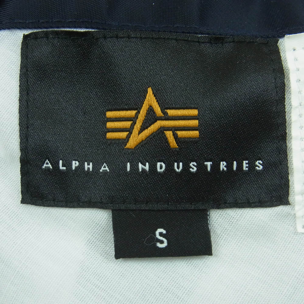 ISAMUKATAYAMA BACKLASH イサムカタヤマバックラッシュ TA0465-9076 ALPHA INDUSTRIES アルファ インダストリーズ レザーフード フライト ジャケット グリーン系 S【中古】