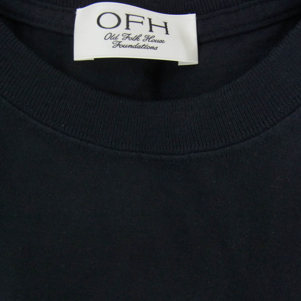 オールドフォークハウス フロントプリント スタッズ Tシャツ 半袖カットソー ブラック系 3【中古】