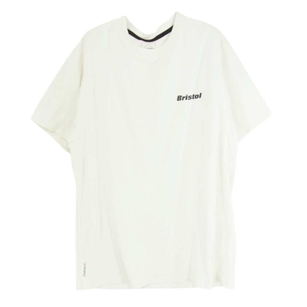 F.C.R.B. エフシーアールビー 23SS FCRB-230052 POLARTEC POWER DRY LOGO TEE ポーラテック ロゴプリント ドライ Tシャツ 半袖カットソー ホワイト系 L【中古】