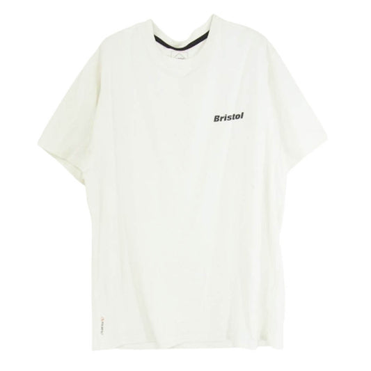 F.C.R.B. エフシーアールビー 23SS FCRB-230052 POLARTEC POWER DRY LOGO TEE ポーラテック ロゴプリント ドライ Tシャツ 半袖カットソー ホワイト系 L【中古】