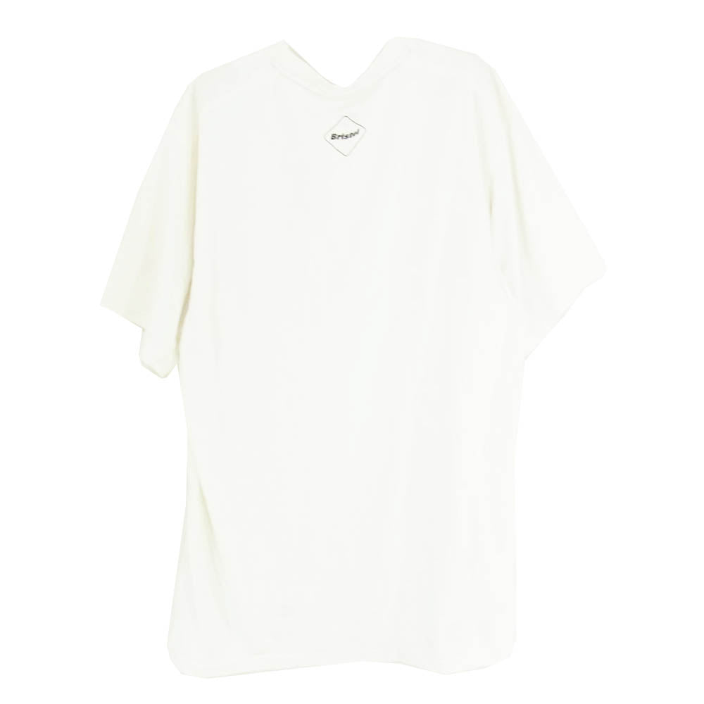 F.C.R.B. エフシーアールビー 23SS FCRB-230052 POLARTEC POWER DRY LOGO TEE ポーラテック ロゴプリント ドライ Tシャツ 半袖カットソー ホワイト系 L【中古】
