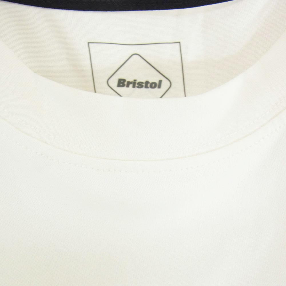 F.C.R.B. エフシーアールビー 23SS FCRB-230052 POLARTEC POWER DRY LOGO TEE ポーラテック ロゴプリント ドライ Tシャツ 半袖カットソー ホワイト系 L【中古】