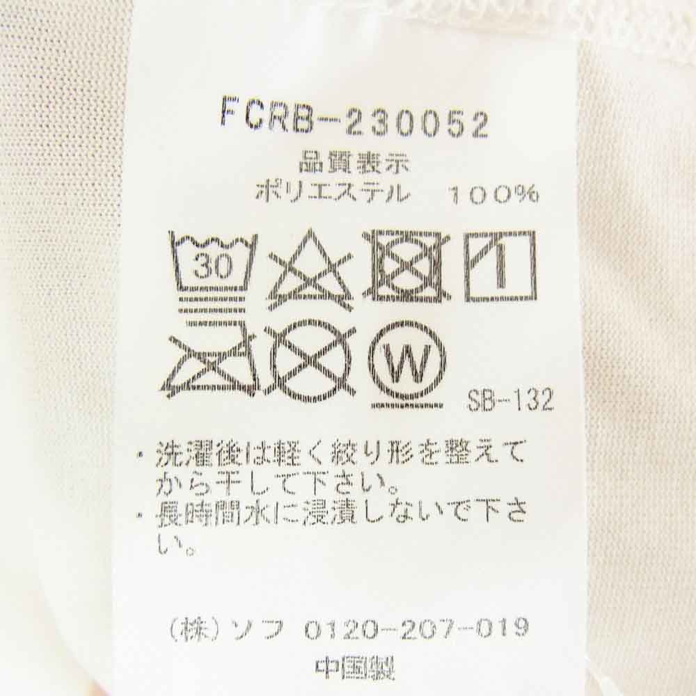 F.C.R.B. エフシーアールビー 23SS FCRB-230052 POLARTEC POWER DRY LOGO TEE ポーラテック ロゴプリント ドライ Tシャツ 半袖カットソー ホワイト系 L【中古】