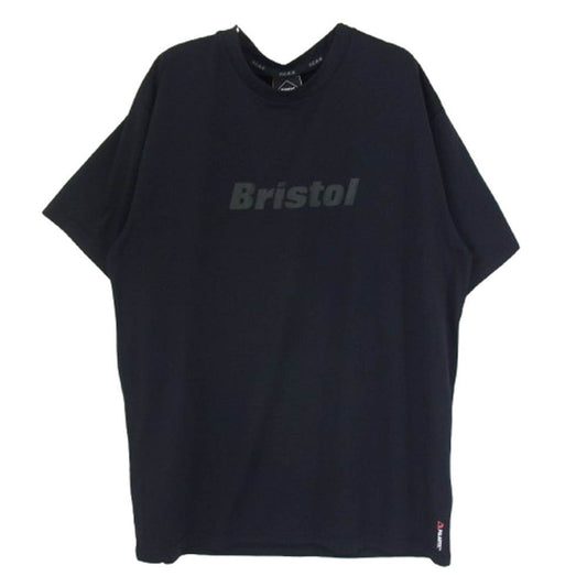F.C.R.B. エフシーアールビー 21SS FCRB-210033 POLARTEC POWER DRY AUTHENTIC LOGO TEE ロゴプリント ポーラテック Tシャツ 半袖カットソー ブラック系 L【中古】
