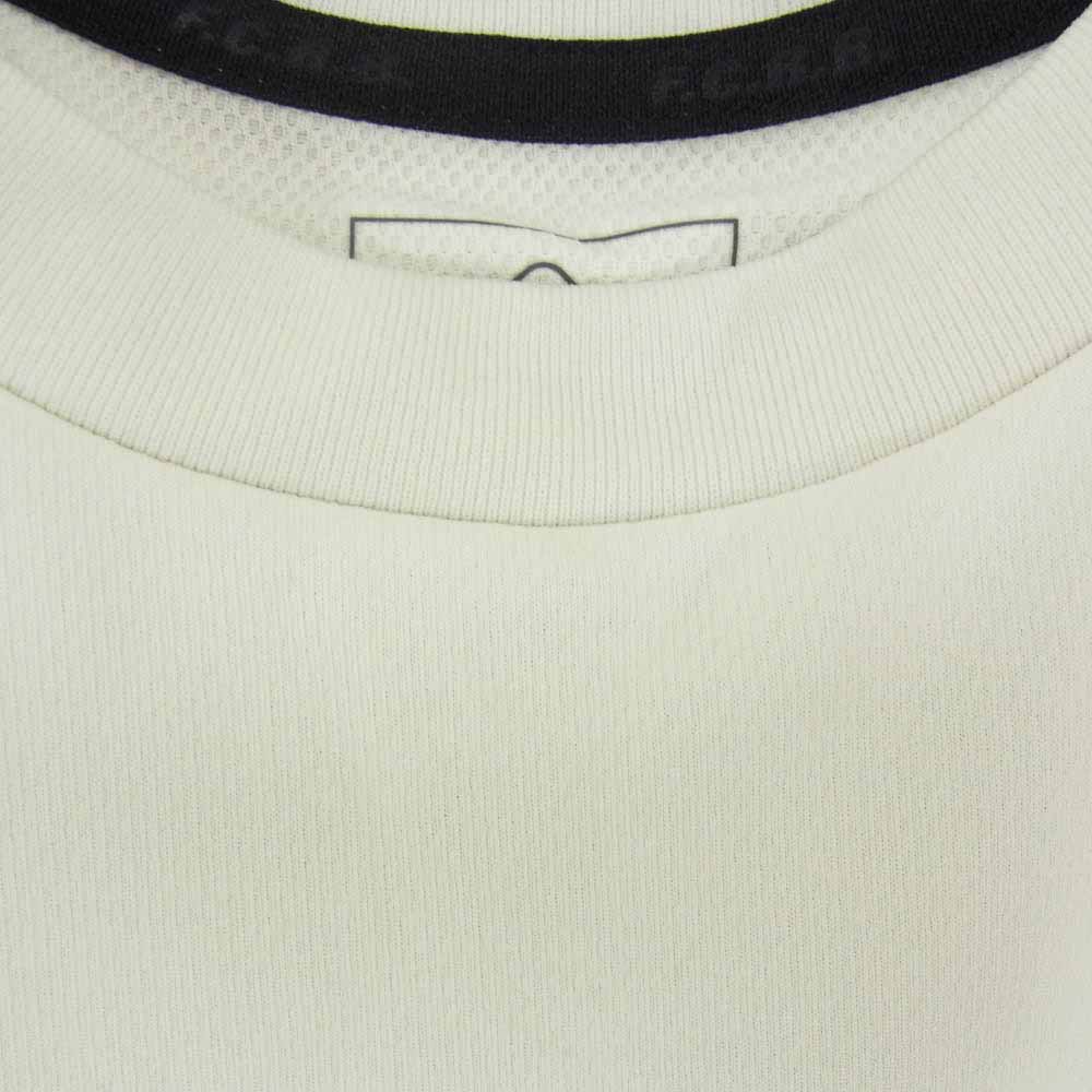F.C.R.B. エフシーアールビー 23SS FCRB-230021 S/S PRE MATCH TOP ロゴプリント Tシャツ 半袖カットソー ホワイト系 L【中古】