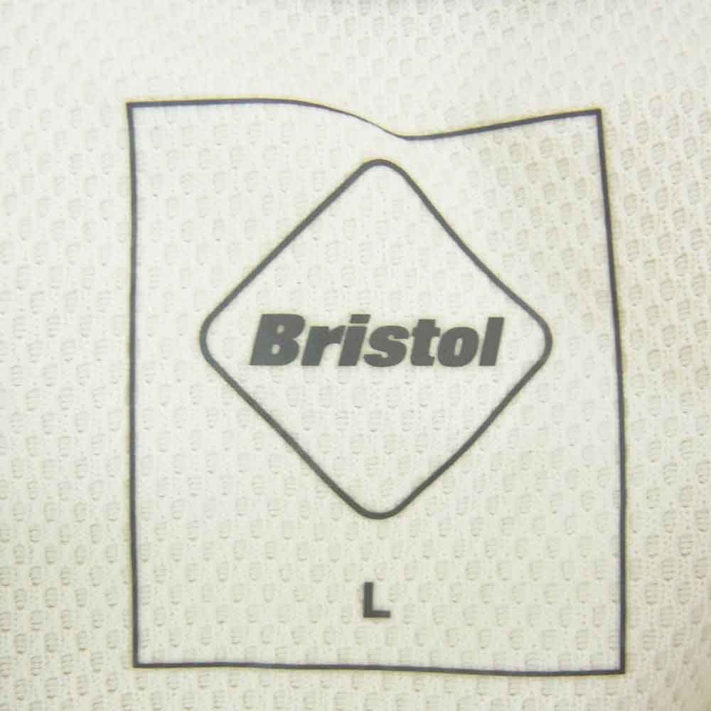 F.C.R.B. エフシーアールビー 23SS FCRB-230021 S/S PRE MATCH TOP ロゴプリント Tシャツ 半袖カットソー ホワイト系 L【中古】