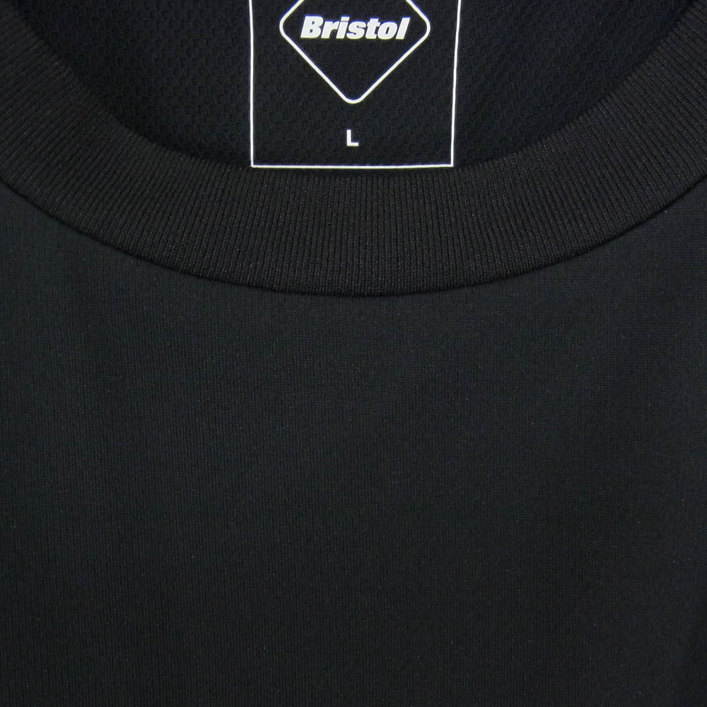 F.C.R.B. エフシーアールビー 23SS FCRB-230021 S/S PRE MATCH TOP ロゴプリント Tシャツ 半袖カットソー ブラック系 L【中古】